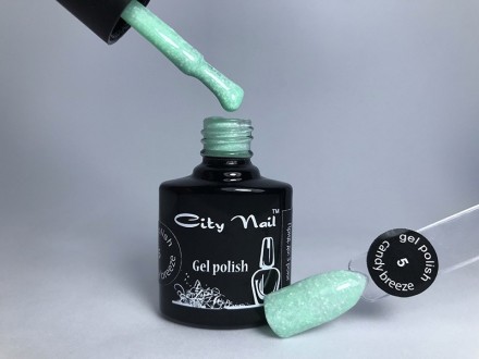 Мятный гельлак с вкраплениями CityNail Candy Breeze светло-зеленый 10мл арт.Гл-к. Харьков. фото 1 Мятный гельлак с вкраплениями CityNail Candy Breeze светло-зеленый 10мл арт.Гл-к. Харьков. фото 1