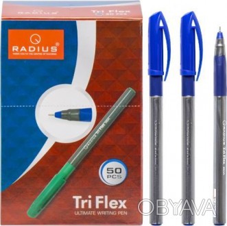 Ручка кулькова RADIUS "TriFlex PL" на масляній основі. Товщина лінії 1.0 мм Корп. . фото 1