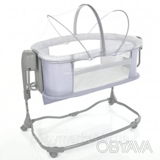 
	Приставне ліжечко Mastela 8602 для новонародженого з функцією гойдання. Призна. . фото 1