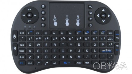  Беспроводная мини-клавиатура с подсветкой и тачпадом RII Mini i8 2.4G.. . фото 1