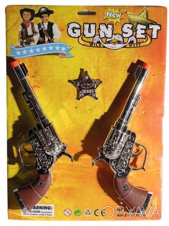 Дитяча іграшка ковбойський револьвер , набір 2 шт 0692А ESSA