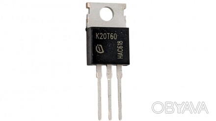  Транзистор полевой IKP20N60T K20T60 IGBT N-Ch 600V 40A TO220.. . фото 1