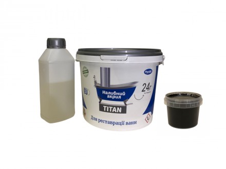 Жидкий акрил для реставрации ванн Plastall Titan 1.2 м цветной Черный
Наливной ж. . фото 2