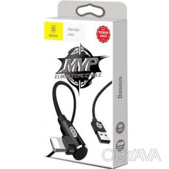 
Baseus MVP Elbow Type Cable USB для IP 2a 1m Black ─ это надежный кабель для за. . фото 1