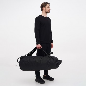 
 
 Сумка-рюкзак баул 105л чорна від бренду UkrCossacks – це зручний та функціон. . фото 9