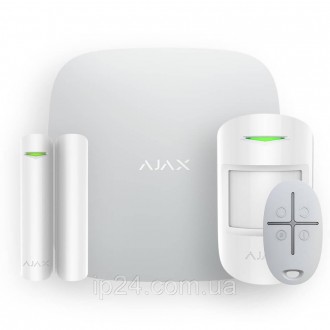 Комплект бездротової сигналізації Ajax StarterKit 2 (8EU) white з підтримкою дат. . фото 2