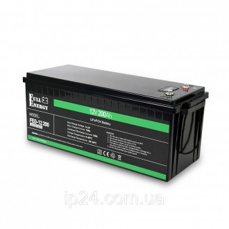 
	Аккумуляторная LiFePO4 батарея FEG-12200 емкостью 200Ah и рабочим напряжением . . фото 2