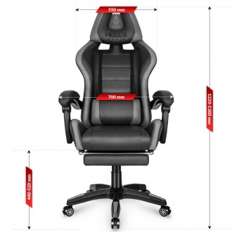 Комп'ютерне крісло Hell's HC-1039 - безкомпромісна пропозиція для спеціальних за. . фото 10