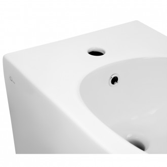 Підвісне біде Qtap Swan QT16555378W виготовлено з високоякісної кераміки в білом. . фото 5