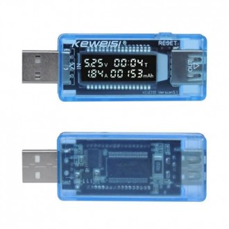 USB тестер Keweisi KWS-V20 амперметр вольтметр вимірювач ємності
Компактний і зр. . фото 5
