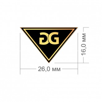Логотип на металі Виготовлення металевих логотипів етикеток лейб
розміри
трикутн. . фото 10