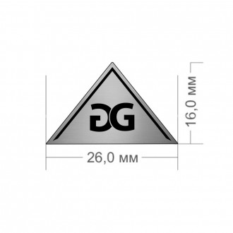 Логотип на металі Виготовлення металевих логотипів етикеток лейб
розміри
трикутн. . фото 3