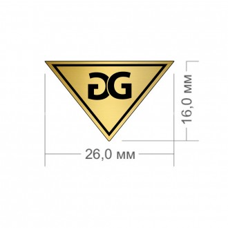 Логотип на металі Виготовлення металевих логотипів етикеток лейб
розміри
трикутн. . фото 6