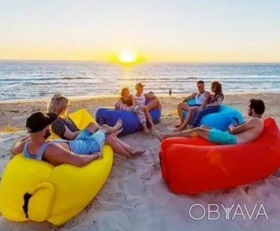Ламзак надувний диван гамак матрац лежак Lamzac для відпочинку, пляжу, природи
К. . фото 1