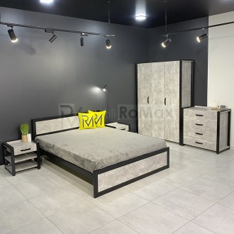 Спальня в стилі Loft від виробника MebliRoMax

В дану комплектацію входять:

. . фото 2
