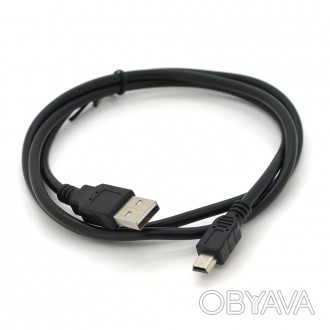 
	Описание: Кабель USB 2.0 (AM/Mini 5 pin) 0,8м, черный, Характеристики:- Тип: U. . фото 1