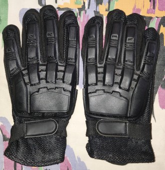 Тактические перчатки, страйкбол, пейнбол, размер-XL, ширина-11см, средний палец-. . фото 4