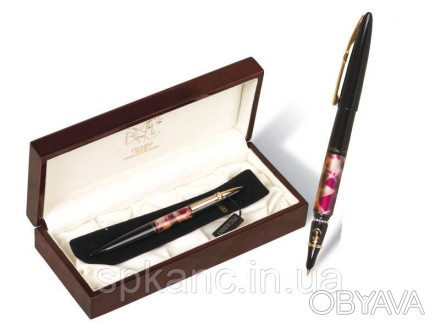
Перьевая ручка с закрытым пером PICASSO 988-F-BL черного цвета с многоцветным п. . фото 1