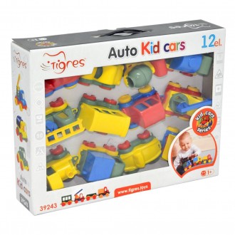 Набор машинок Tigres Kid cars 12шт. (39243). Белая Церковь. фото 1 Набор машинок Tigres Kid cars 12шт. (39243). Белая Церковь. фото 1