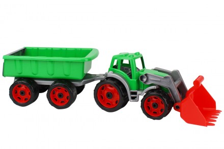Іграшковий трактор з ковшем та причепом від ТехноК Трактор дозволить кожному хло. . фото 2
