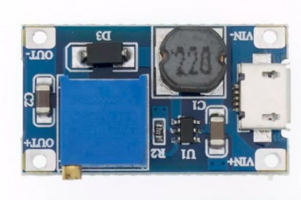 1x MT3608 micro-USB DC-DC Step-Up Converter - Цена - 65 грн/шт (в запакованном в. . фото 5