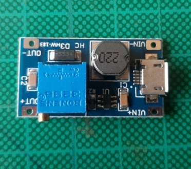 1x MT3608 micro-USB DC-DC Step-Up Converter - Цена - 65 грн/шт (в запакованном в. . фото 3