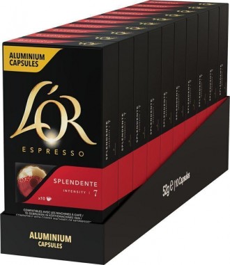 Кофе в капсулах Nespresso L`OR Espresso Splendente 100 шт. Киев. фото 1 Кофе в капсулах Nespresso L`OR Espresso Splendente 100 шт. Киев. фото 1