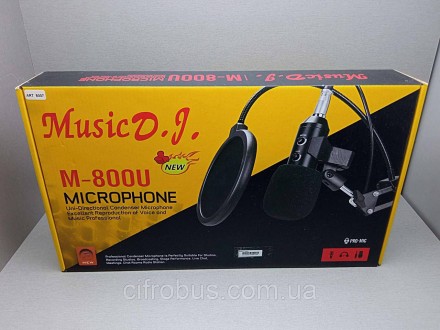 Микрофон Kronos M-800U – является конденсаторным и предназначен для работы в сту. . фото 2