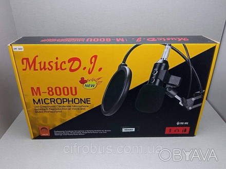 Микрофон Kronos M-800U – является конденсаторным и предназначен для работы в сту. . фото 1