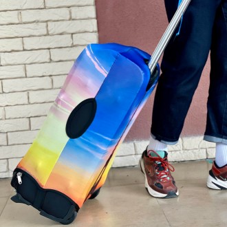 Чохол для валізи дайвінг із принтом Ейфелева Вежа
- Матеріал: дайвінг із кольоро. . фото 5