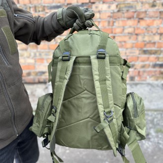 Тактичний рюкзак військовий з підсумками рюкзак ВСІ з системою MOLLE 
Матеріал: . . фото 8