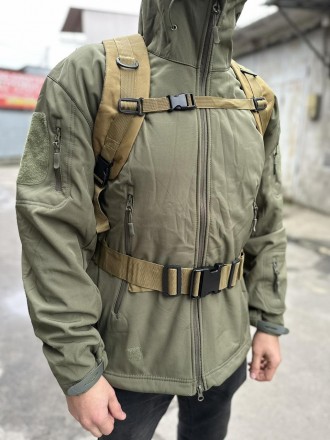 Тактичний рюкзак військовий з підсумками рюкзак ВСІ з системою MOLLE 
Матеріал: . . фото 7