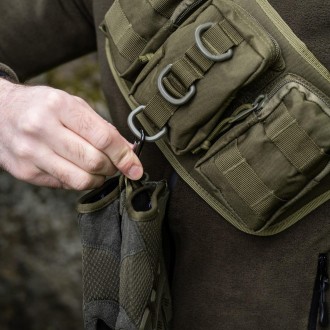 Тактична сумка на пояс із системою MOLLE поясна сумка Belt армійська хакі 35х16х. . фото 7