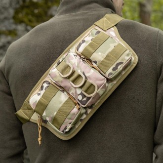 Тактическая сумка на пояс с системой MOLLE поясная сумка Belt армейская камуфляж. . фото 7