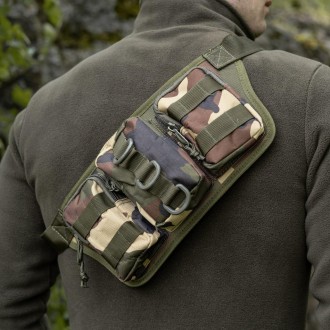 Тактическая сумка на пояс с системой MOLLE поясная сумка Belt армейская камуфляж. . фото 9