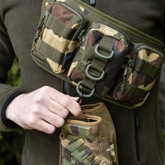 Тактическая сумка на пояс с системой MOLLE поясная сумка Belt армейская камуфляж. . фото 7