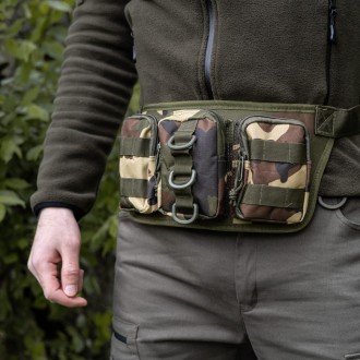 Тактическая сумка на пояс с системой MOLLE поясная сумка Belt армейская камуфляж. . фото 5