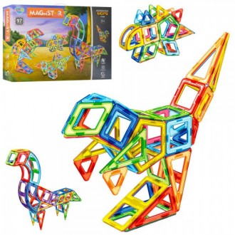 Конструктор магнитный ББ Динозавры LT2003 97 деталей. Харьков. фото 1