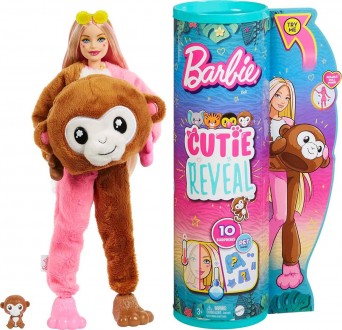 Вау! Це нові, ще яскравіші Barbie Cutie Reveal серії "Друзі з джунглів" з 10 сюр. . фото 2