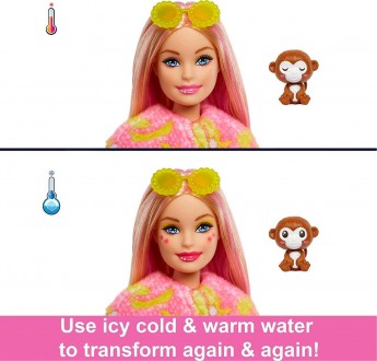 Вау! Це нові, ще яскравіші Barbie Cutie Reveal серії "Друзі з джунглів" з 10 сюр. . фото 3
