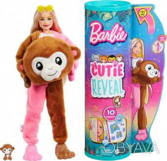 Вау! Це нові, ще яскравіші Barbie Cutie Reveal серії "Друзі з джунглів" з 10 сюр. . фото 1
