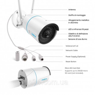 Reolink RLC-510WA – Wi-Fi камера видеонаблюдения с разрешением 5 Мп Super HD с п. . фото 6