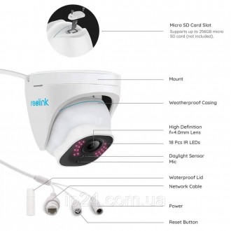 IP камера Reolink RLC-820A – умная камера 4K Ultra HD PoE. Reolink RLC-820A осна. . фото 6