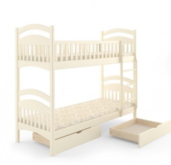 Дерев'яне ліжко Жасмин – чудове рішення, коли потрібно забезпечити спальні місця. . фото 8