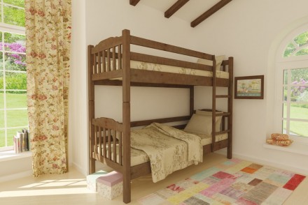Дерев'яне ліжко Бай-бай – чудове рішення, коли потрібно забезпечити спальні місц. . фото 5