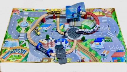Дитяча дерев'яна залізниця Kid Land 51 ел. 3.5 м. Express city Німеччина. Днепр. фото 1 Дитяча дерев'яна залізниця Kid Land 51 ел. 3.5 м. Express city Німеччина. Днепр. фото 1