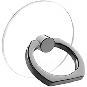 Прозрачное кольцо-подставка для смартфона с поворотом на 360 градусов. Удобное р. . фото 2