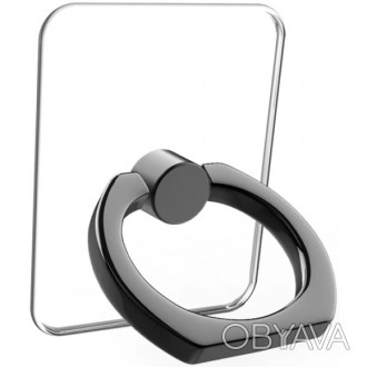 Прозрачное кольцо-подставка для смартфона с поворотом на 360 градусов. Удобное р. . фото 1
