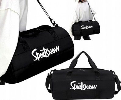 
Цилиндрическая спортивная сумка с отделами для обуви, влажных вещей 20L Edibazz. . фото 6