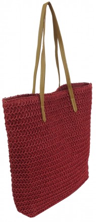 
Плетеная сумка на пляж, сумка шоппер два в одном Esmara красная Описание товара. . фото 3